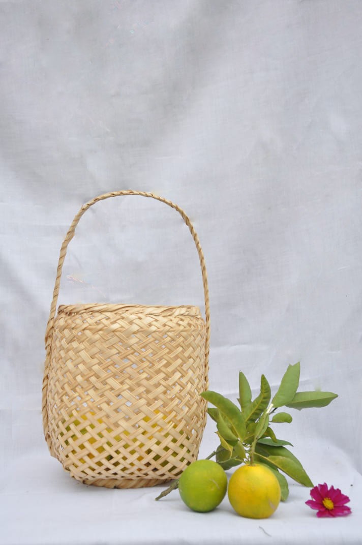 Ringaal Flower and Fruit Basket