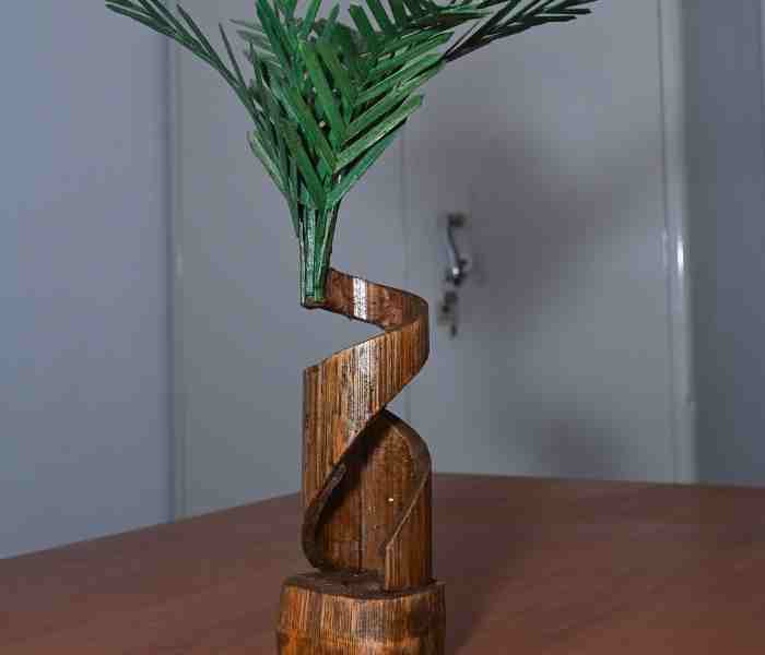 Bamboo Spiral Flower vase